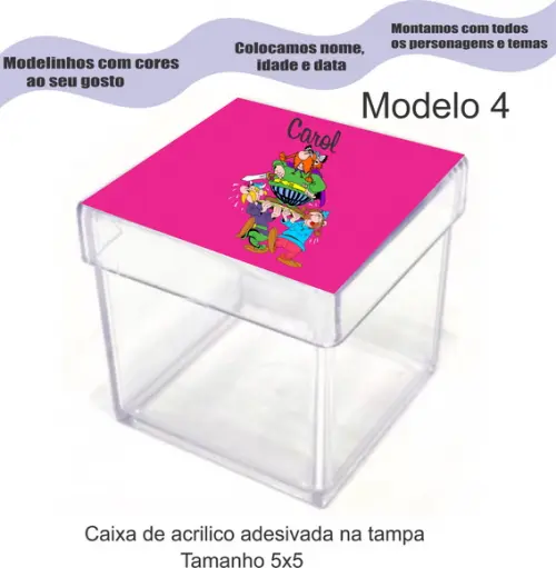 Caixa de Acrílico-asterix