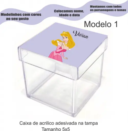 Caixa de Acrílico-aurora