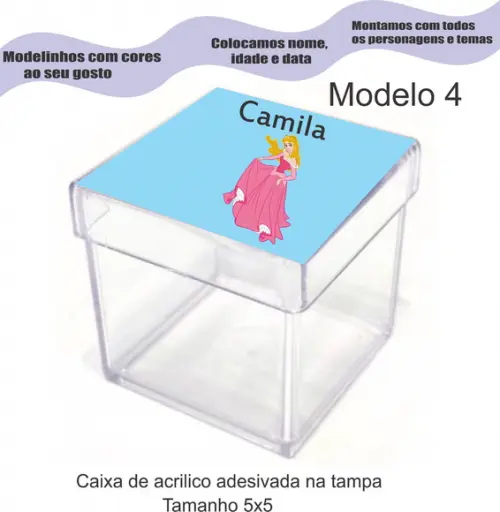 Caixa de Acrílico-aurora