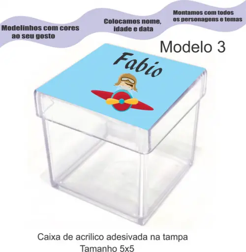 Caixa de Acrílico-aviador