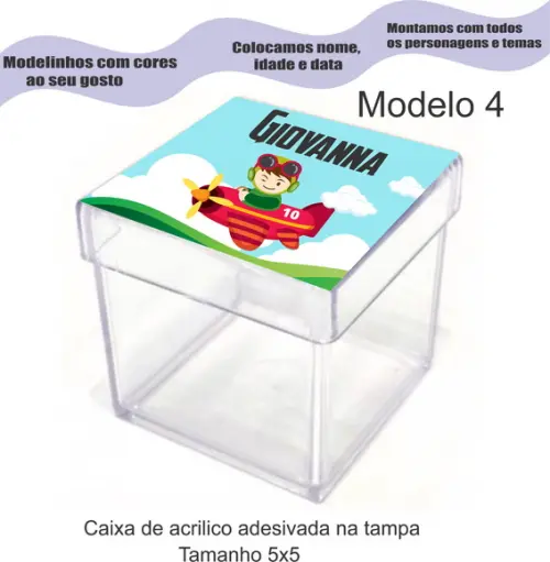 Caixa de Acrílico-aviador
