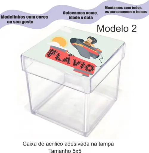 Caixa de Acrílico-aviador