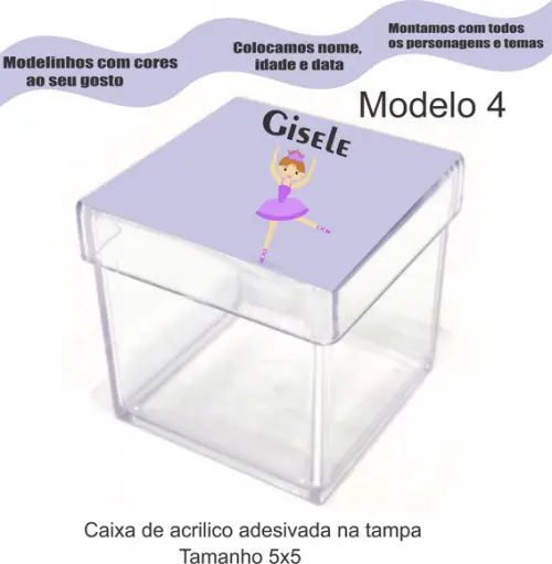 Caixa de Acrílico-bailarina
