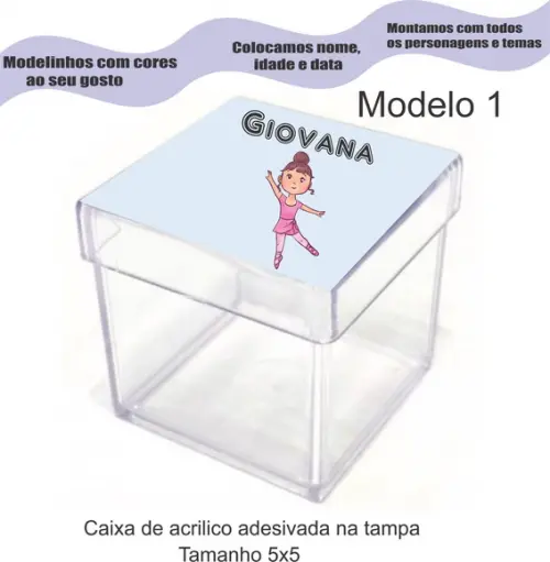 Caixa de Acrílico-bailarina