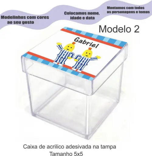 Caixa de Acrílico-bananas de Pijama