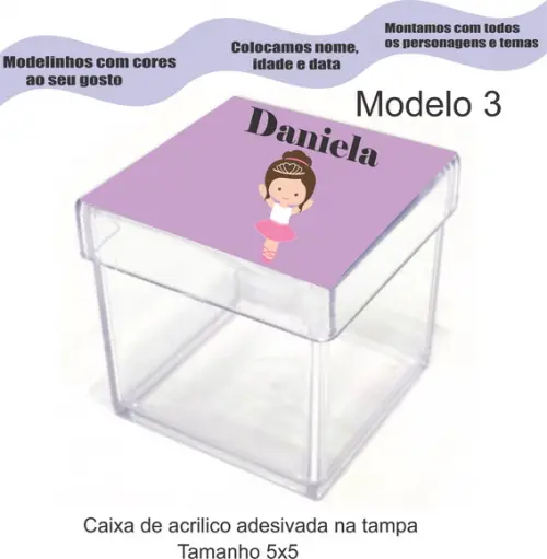 Caixa de Acrílico-bailarina