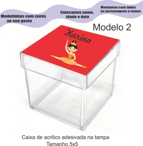 Caixa de Acrílico-bailarina