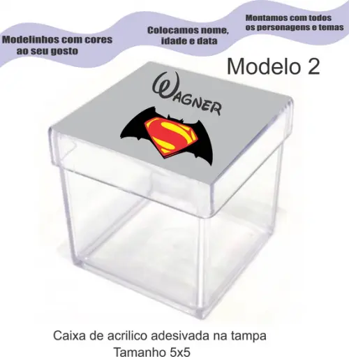 Caixa de Acrílico-batman