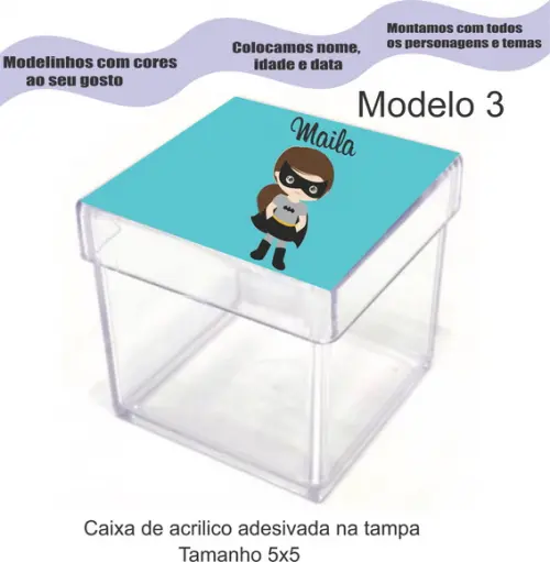 Caixa de Acrílico-batman