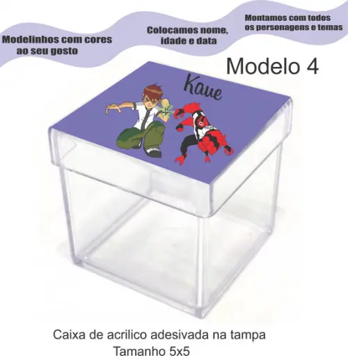 Caixa de Acrílico-ben 10