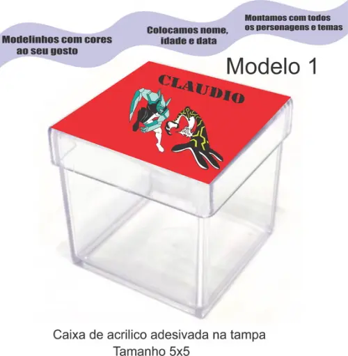 Caixa de Acrílico-ben 10