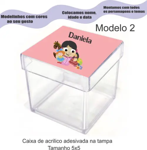 Caixa de Acrílico-boneca
