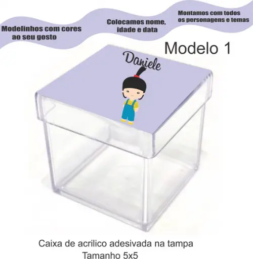 Caixa de Acrílico-boo