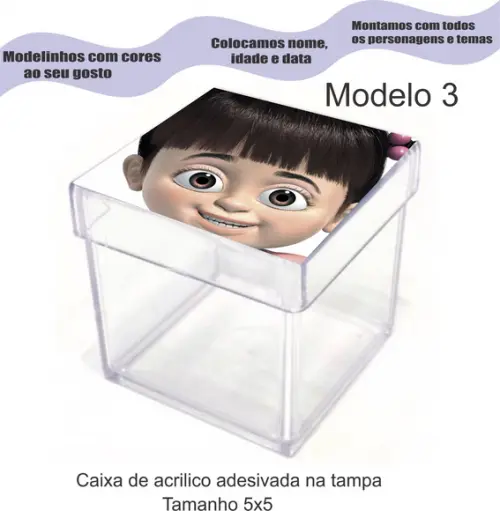 Caixa de Acrílico-boo