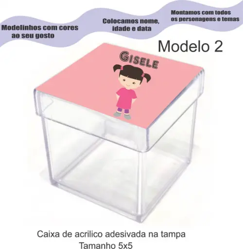Caixa de Acrílico-boo