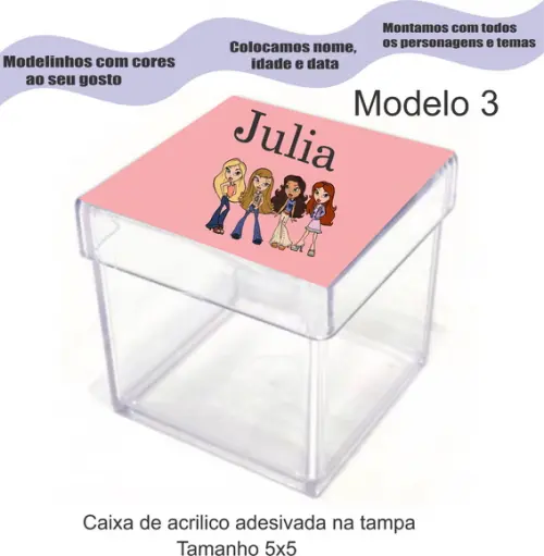 Caixa de Acrílico-bratz