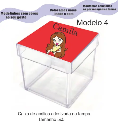 Caixa de Acrílico-bratz