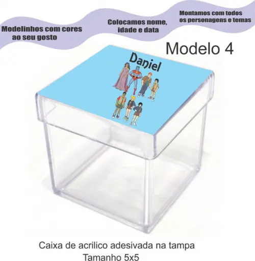 Caixa de Acrílico-capitão Planeta
