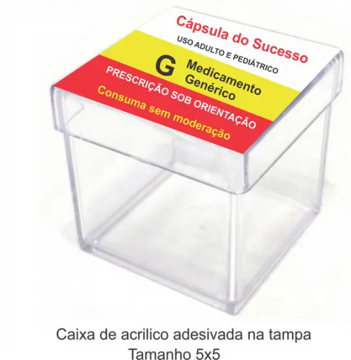 Caixa de Acrílico-capsulas do Sucesso