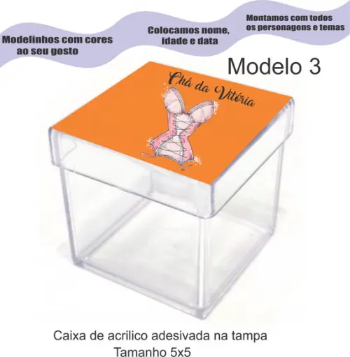 Caixa de Acrílico-chá de Lingerie#1