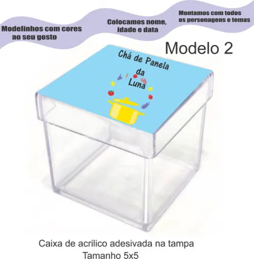 Caixa de Acrílico-chá de Cozinha/panela