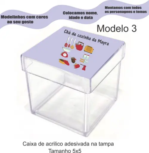 Caixa de Acrílico-chá de Cozinha/panela