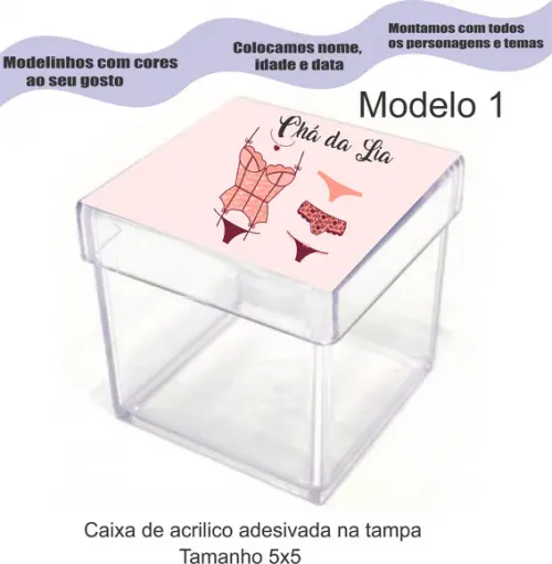 Caixa de Acrílico-chá de Lingerie#2