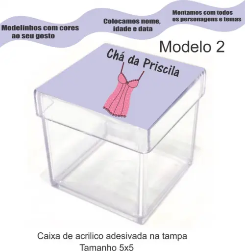 Caixa de Acrílico-chá de Lingerie#2