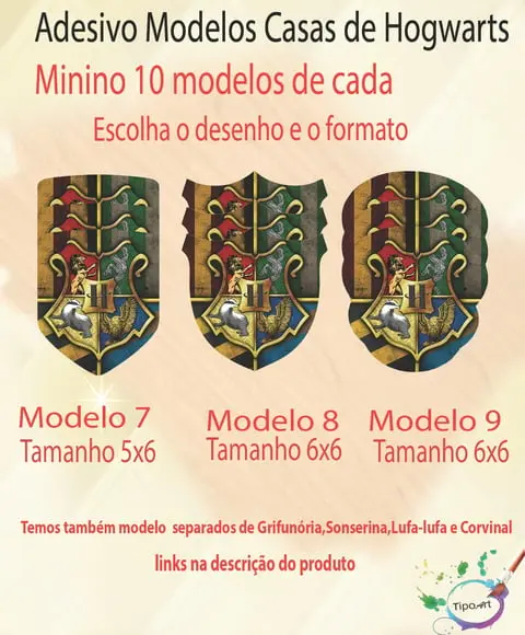Adesivo- Formato Especial-hogwarts