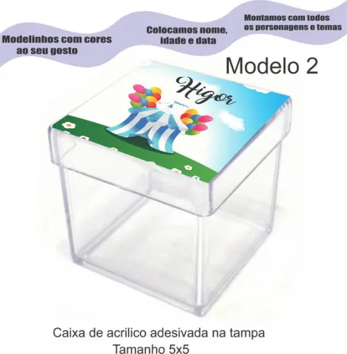 Caixa de Acrílico-circo