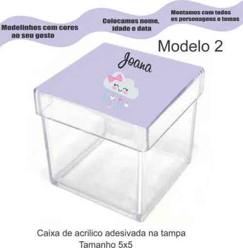 Caixa de Acrílico-chuva de Amor