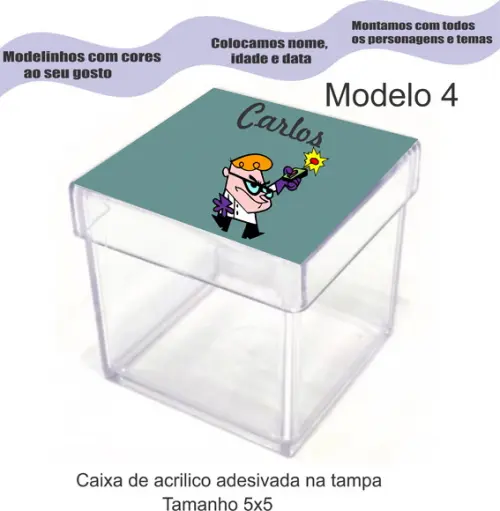 Caixa de Acrílico-dexter