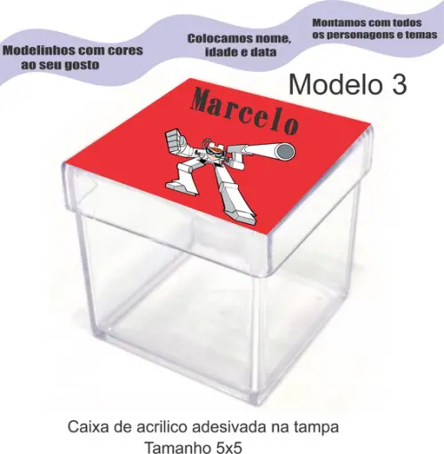 Caixa de Acrílico-dexter