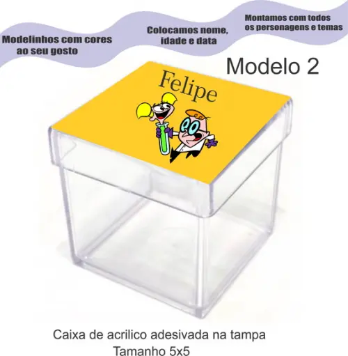 Caixa de Acrílico-dexter
