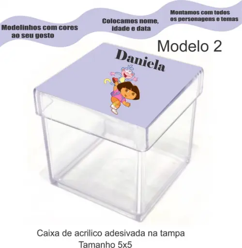 Caixa de Acrílico-dora Aventureira