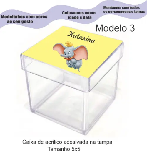 Caixa de Acrílico-dumbo
