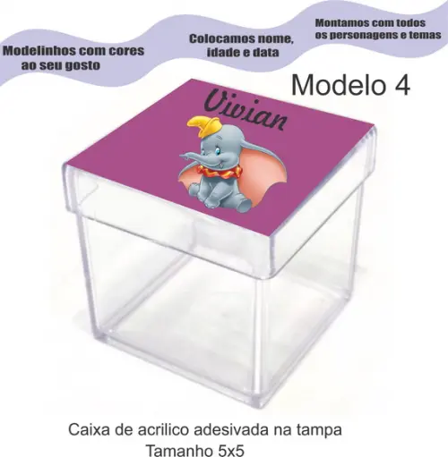 Caixa de Acrílico-dumbo