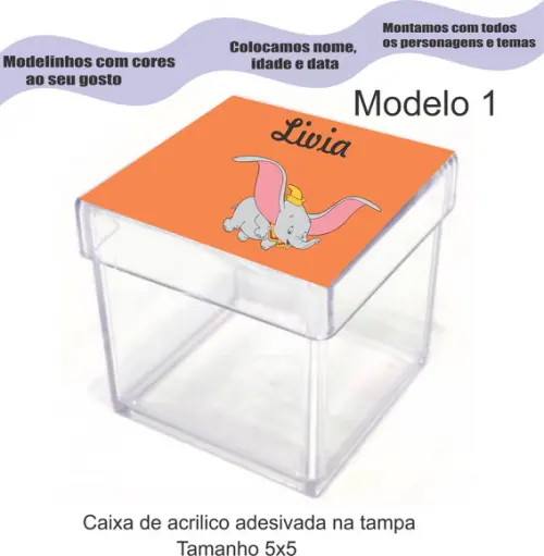 Caixa de Acrílico-dumbo