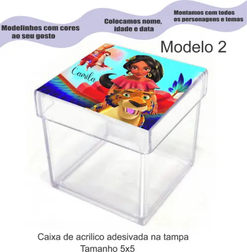 Caixa de Acrílico-elena de Avalor