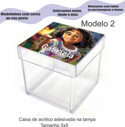 Caixa de Acrílico-encanto
