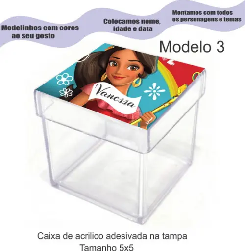 Caixa de Acrílico-elena de Avalor