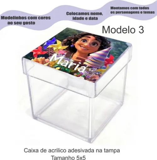Caixa de Acrílico-encanto