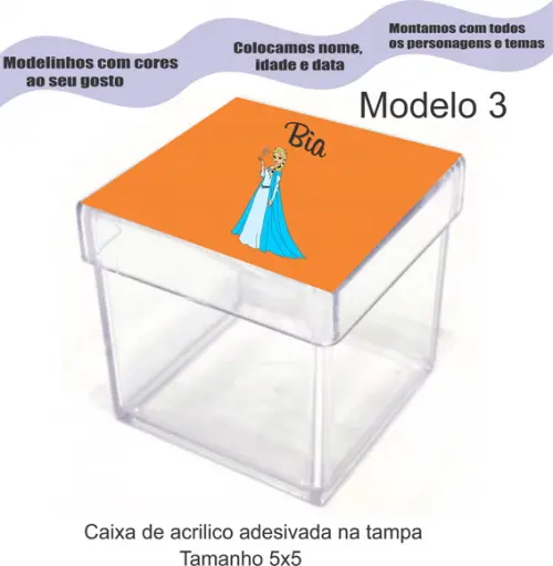 Caixa de Acrílico-frozen