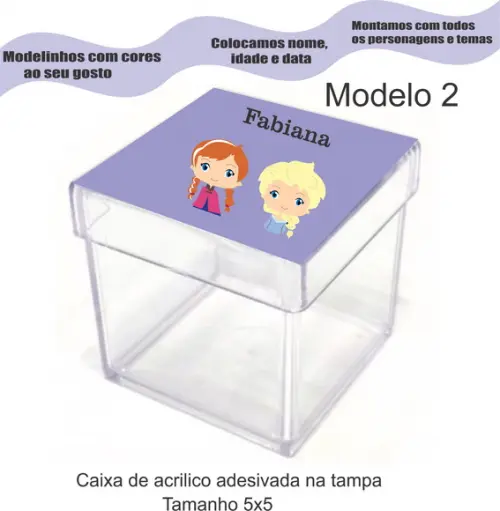 Caixa de Acrílico-frozen