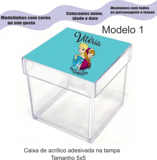 Caixa de Acrílico-frozen