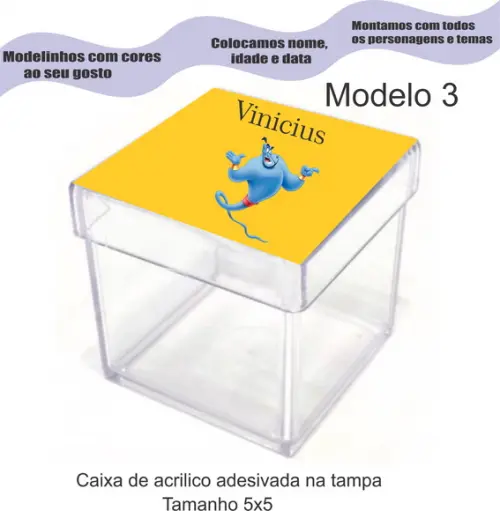 Caixa de Acrílico-genio