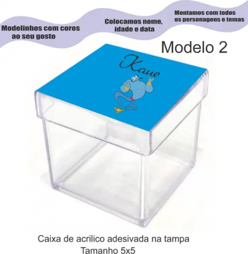 Caixa de Acrílico-genio