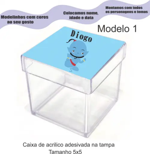 Caixa de Acrílico-genio