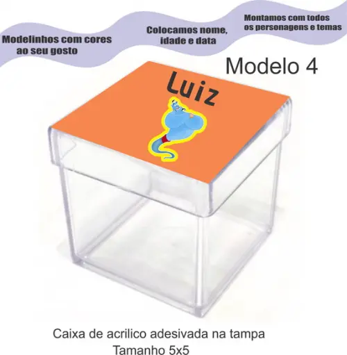 Caixa de Acrílico-genio