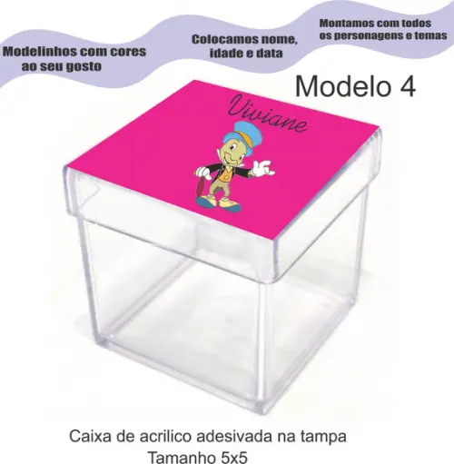 Caixa de Acrílico-grilo Falante